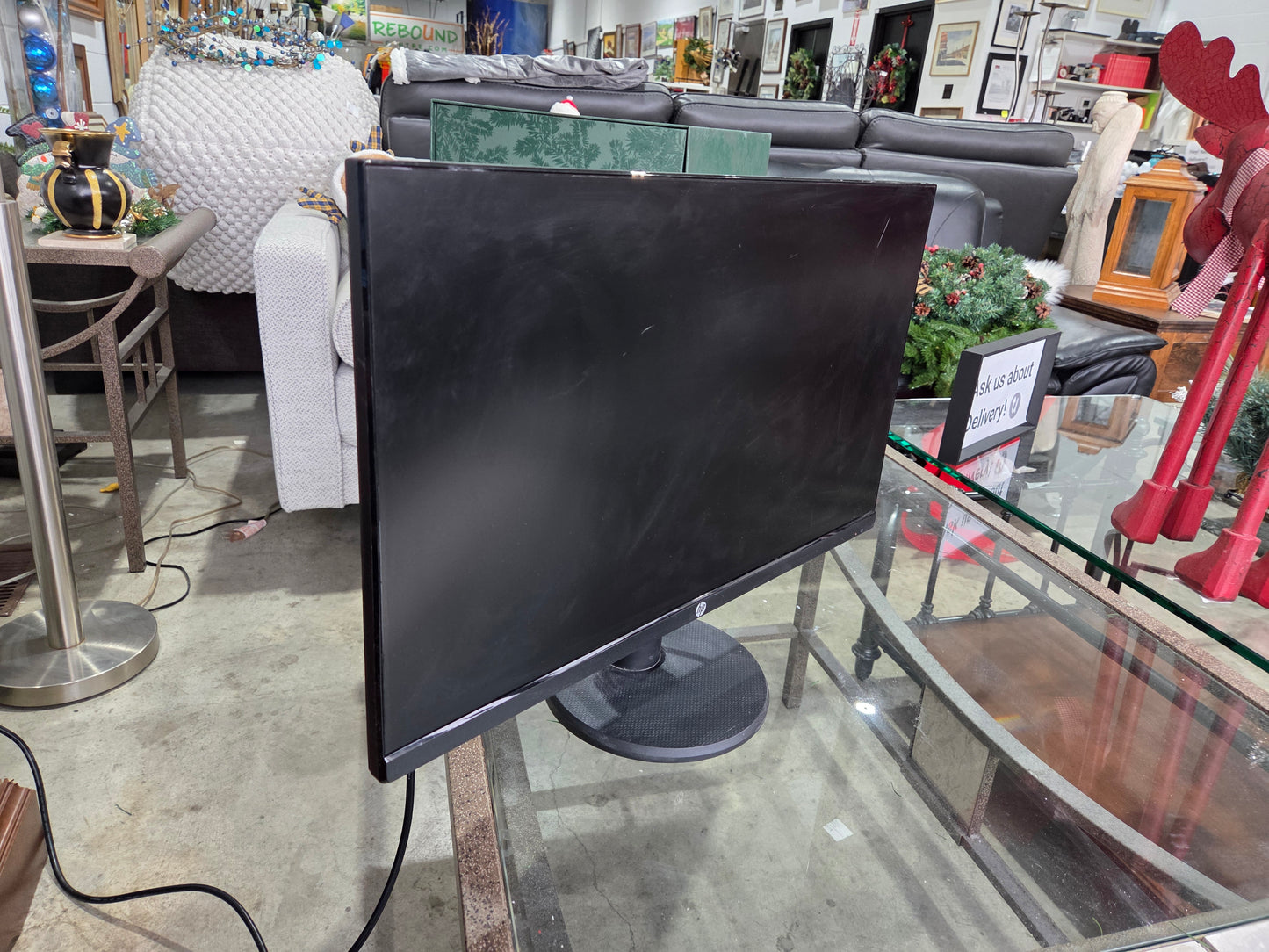 HP P24v G4 23.8" 1080p FHD LED Monitor - Black