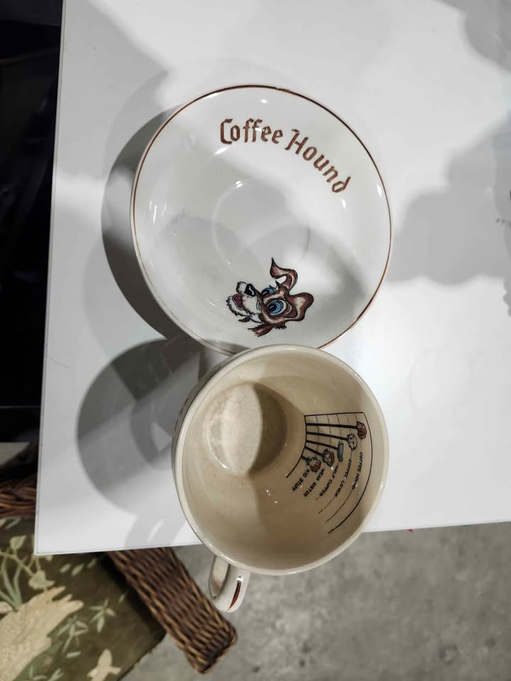 Coffee Hound Mug/Saucer