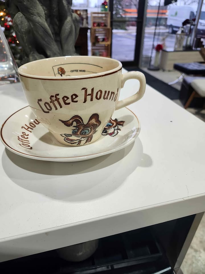 Coffee Hound Mug/Saucer