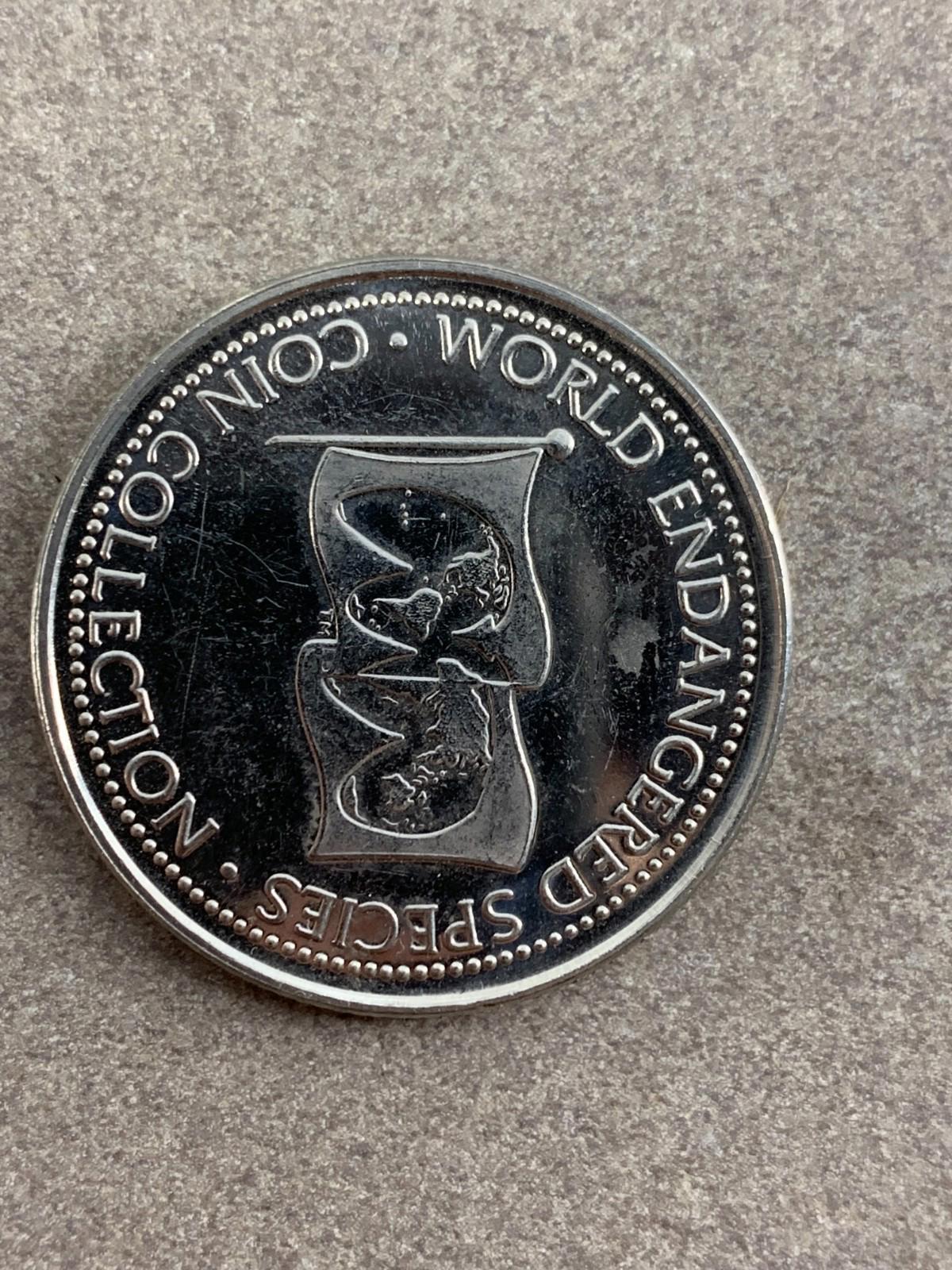 World Endangered Animal Species Coin Collector Souvenir Medal - Beluga Whale