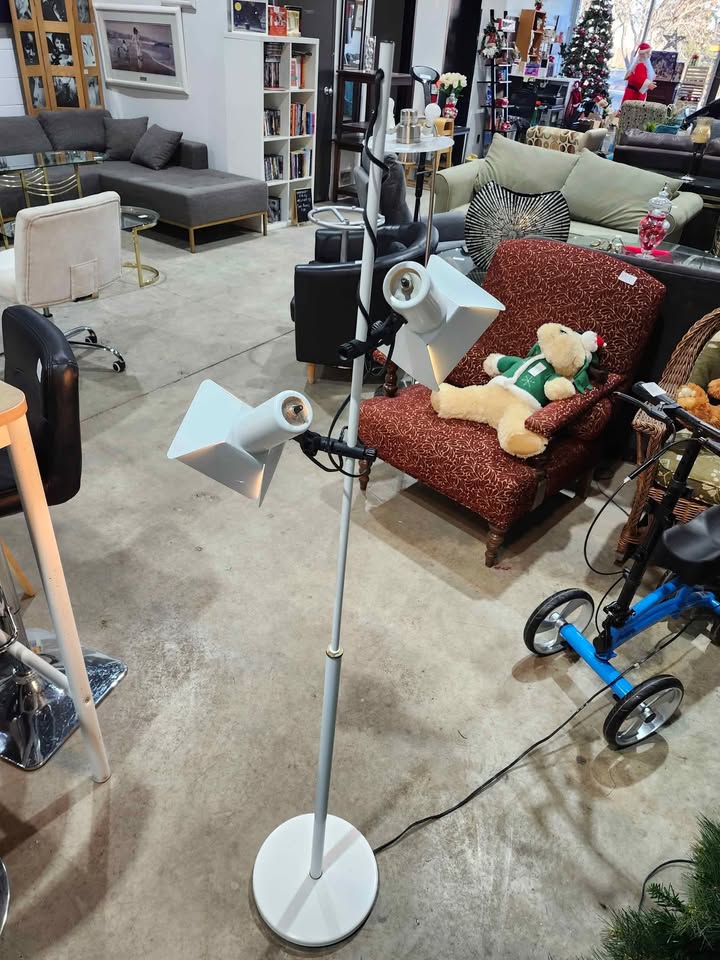 Double Spotlight Floor Lamp
