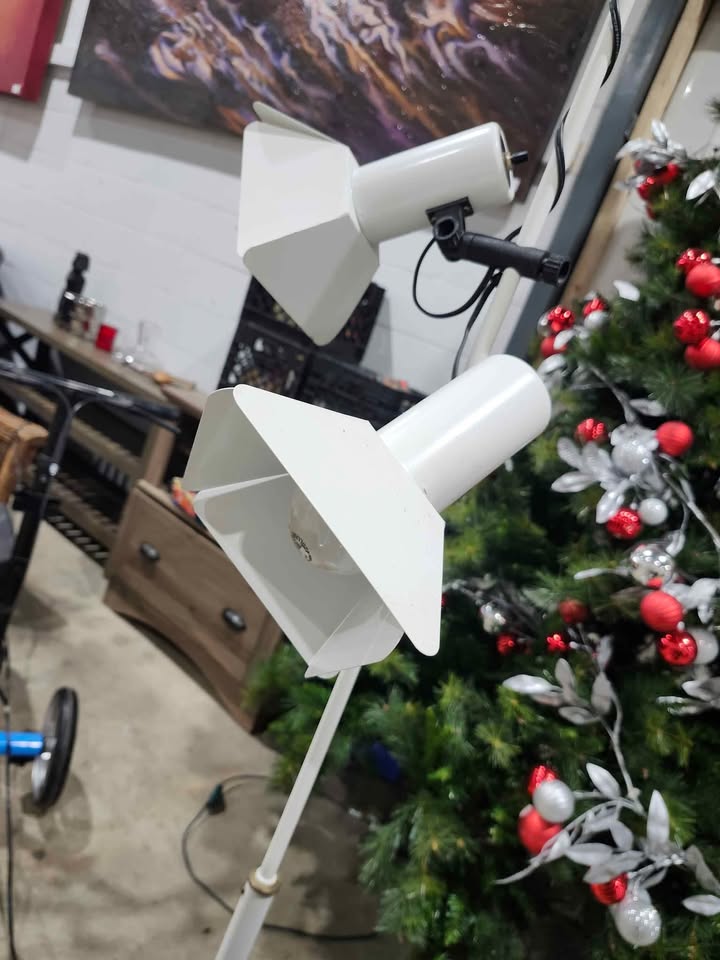 Double Spotlight Floor Lamp