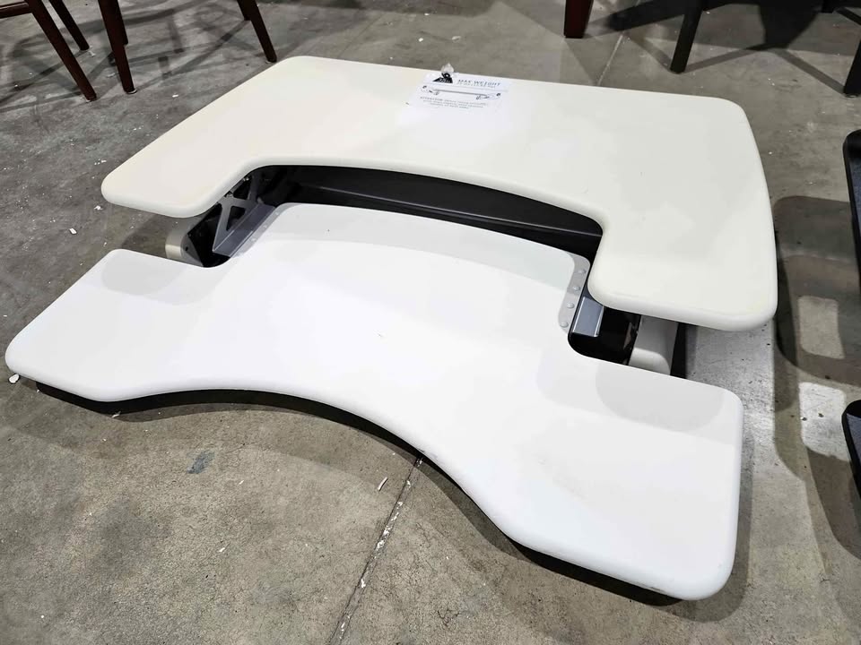 White Desk Topper