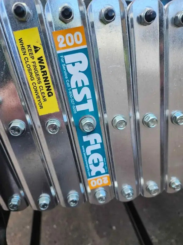 Best Flex 200 Stainless Expandable Gravity Skate Wheel 24' Conveyor