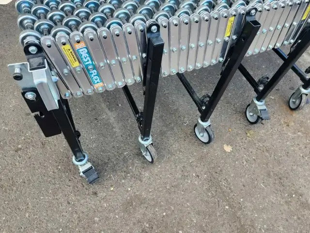 Best Flex 200 Stainless Expandable Gravity Skate Wheel 24' Conveyor
