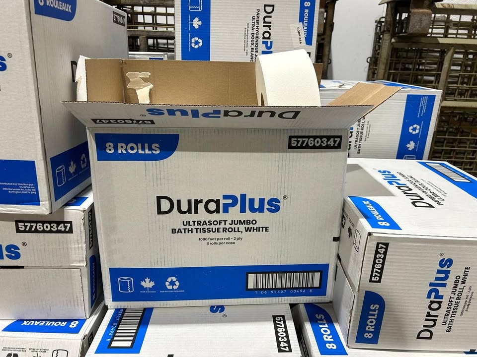 DuraPlus - 8 Rolls - Ultra Soft Jumbo Bath Tissue - 8+ AVAILABLE