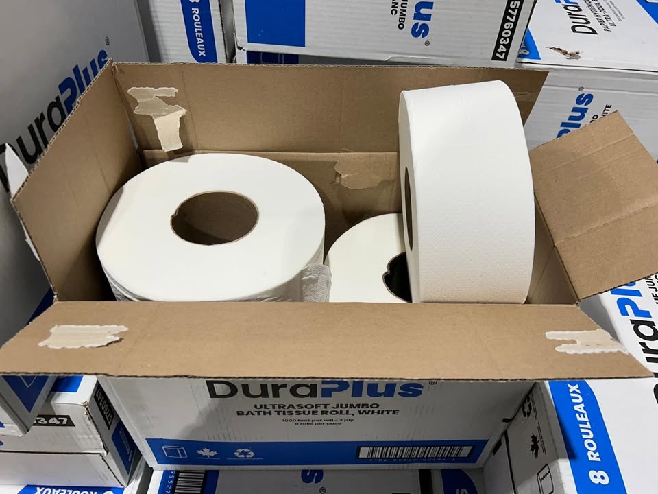 DuraPlus - 8 Rolls - Ultra Soft Jumbo Bath Tissue - 8+ AVAILABLE
