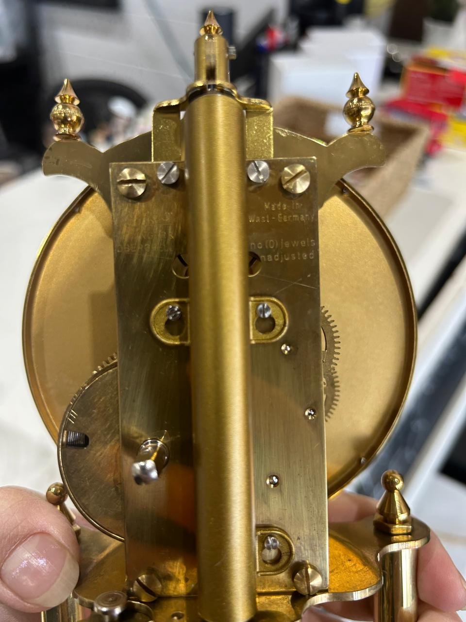 Vintage Kundo Anniversary Clock with dome