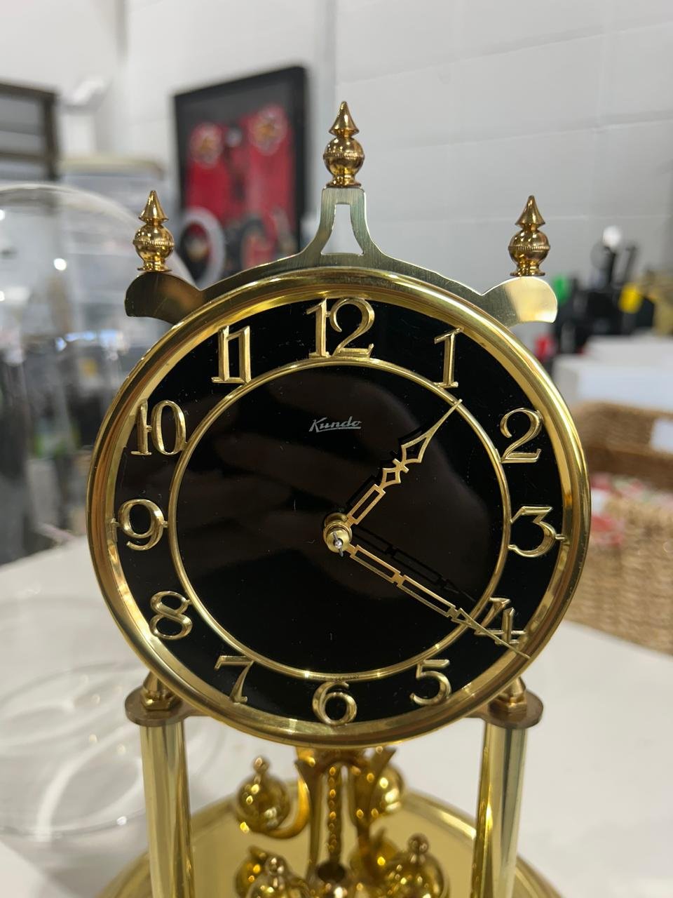 Vintage Kundo Anniversary Clock with dome