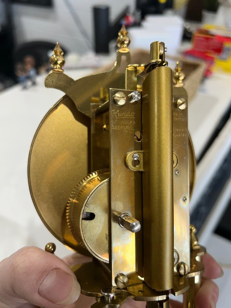 Vintage Kundo Anniversary Clock with dome