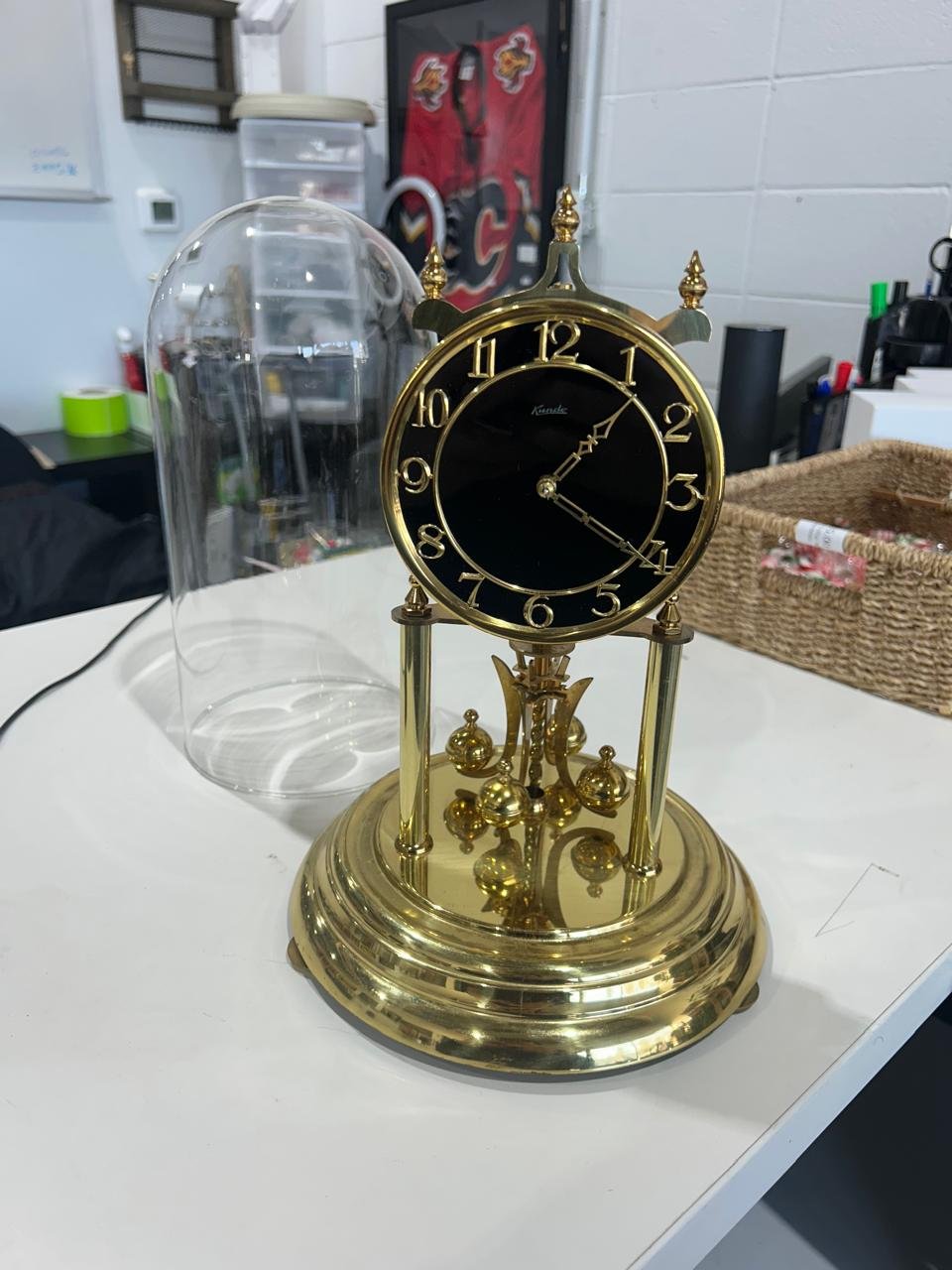Vintage Kundo Anniversary Clock with dome