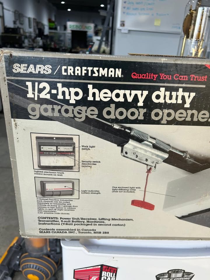 Vintage Sears Craftman 1/2 HP Garage door opener