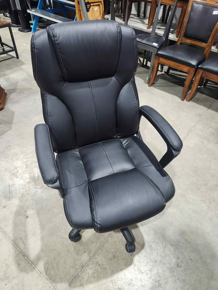 Bonded Leather Reclining Office Chair