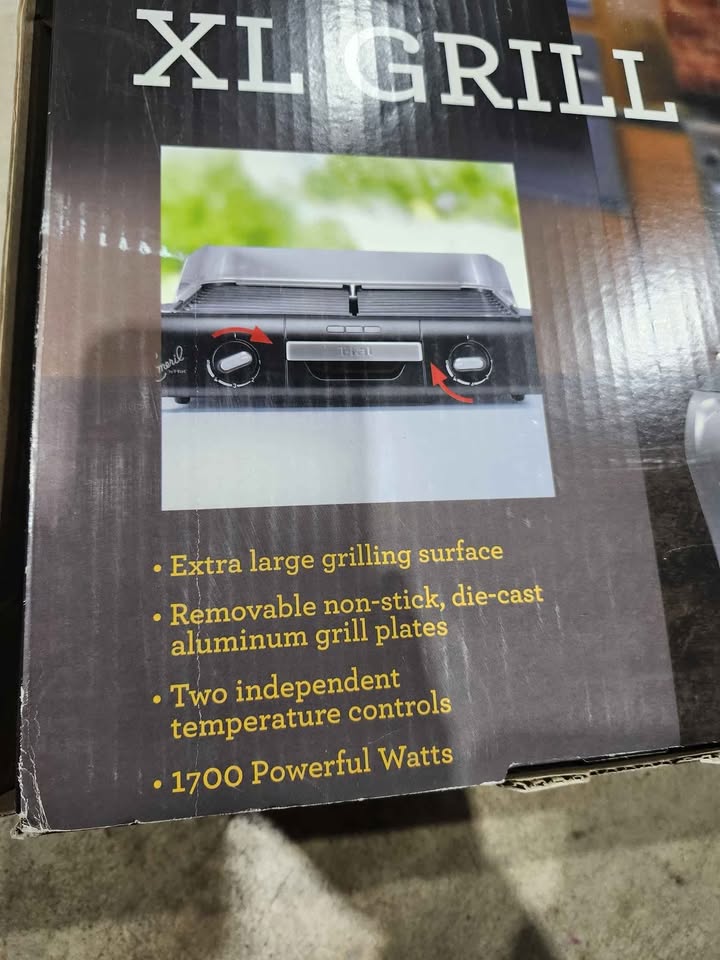 New! Emeril by T-fal Black XL Grill
