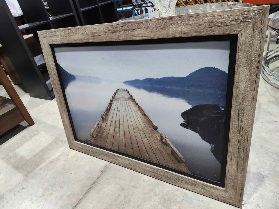 Wooden Pier Framed Art Print