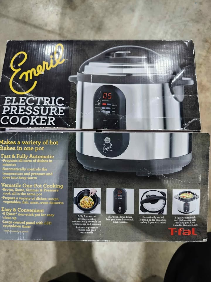 New! T-Fal 6qt Electric Pressure Cooker
