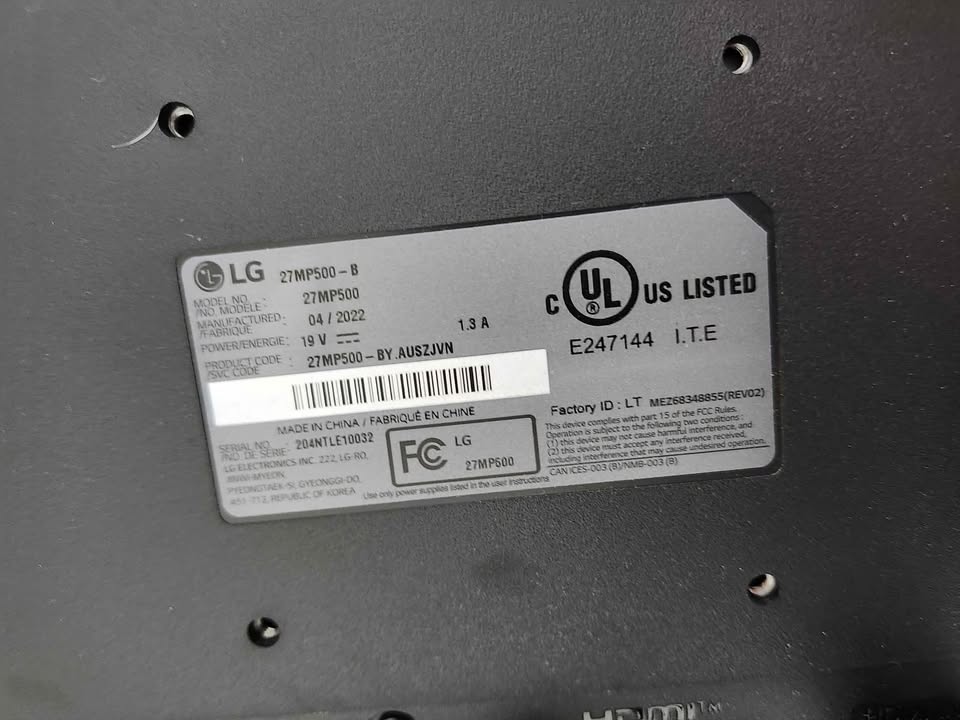 LG 27" IPS Full HD Display Monitor
