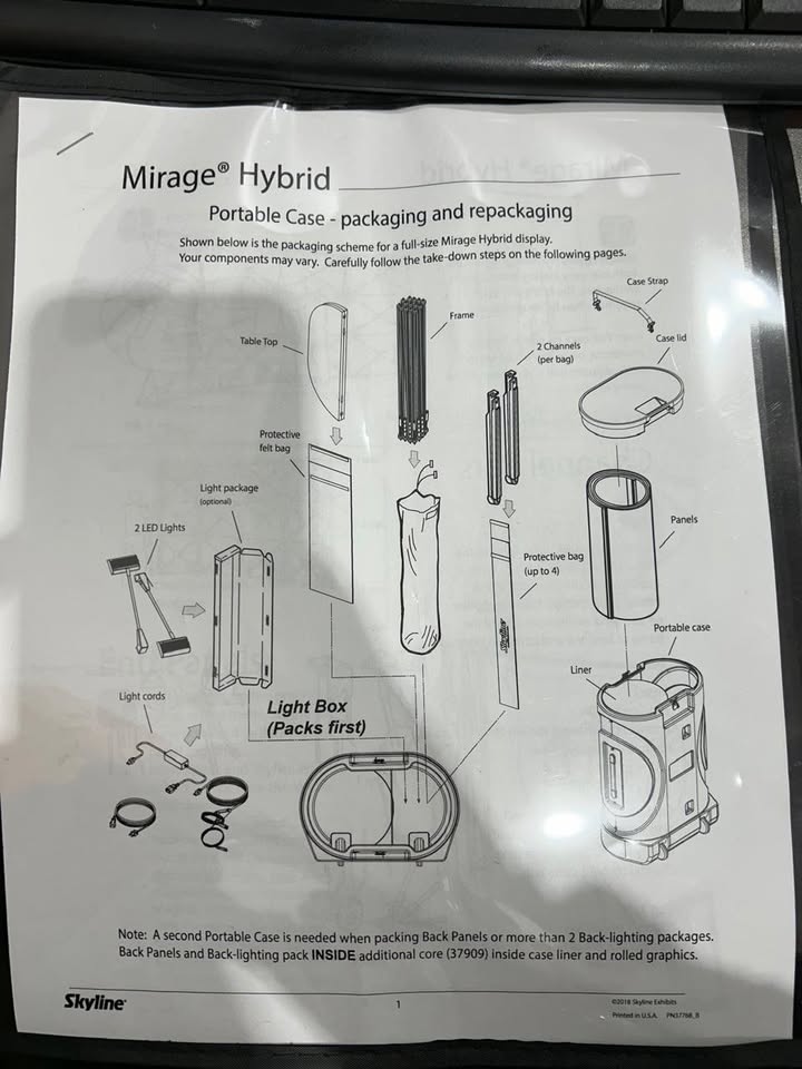 Skyline Mirage Hybrid Pop up stand - 2 Available