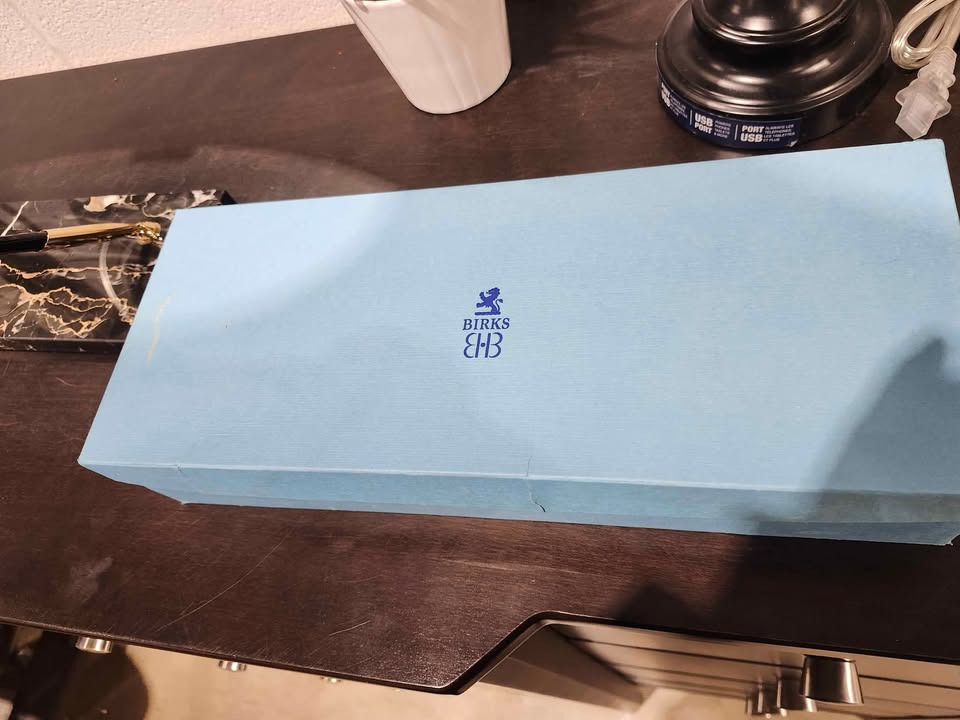 Vintage Black Marble 2-Pen Desk Set - Birks