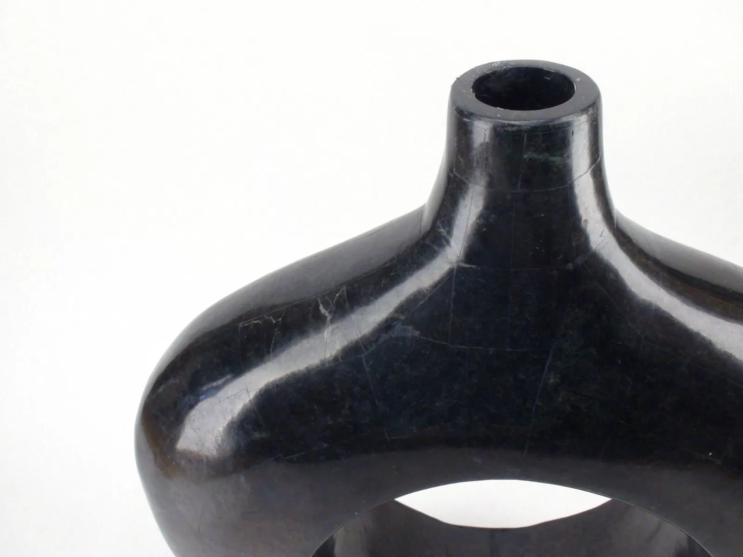 Marquis Collection Of Beverly Hills, Large Art Deco Vase In Black