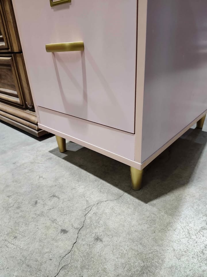 Carson Carrington Erfjord 2-drawer File Cabinet - Blush Pink
