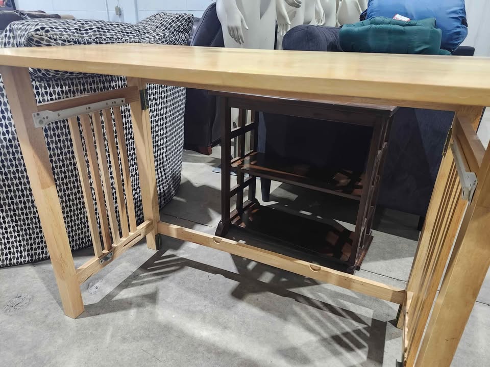 Winsome Wood Mission Foldable Natural Wood Computer Desk