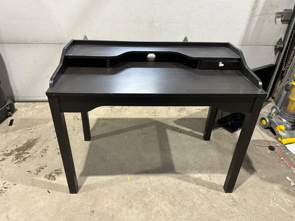 IKEA Gustav Black/Brown desk