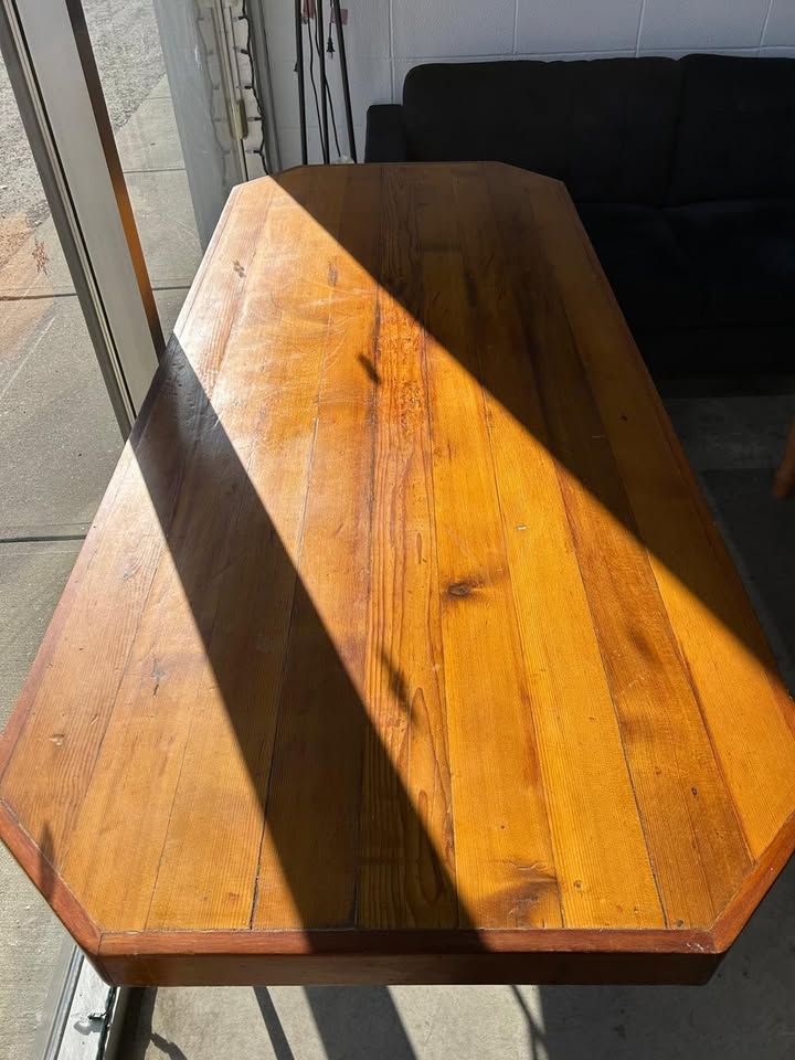 Vintage Table - Metal and wood