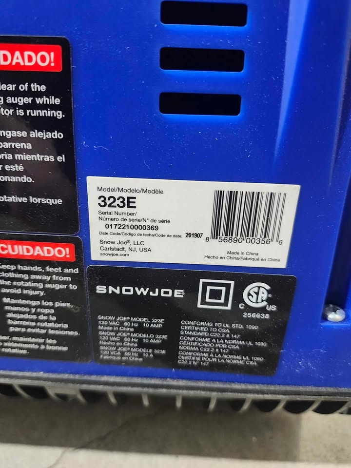 New! Snow Joe 323E 13-inch 10-Amp Electric Snow Shovel