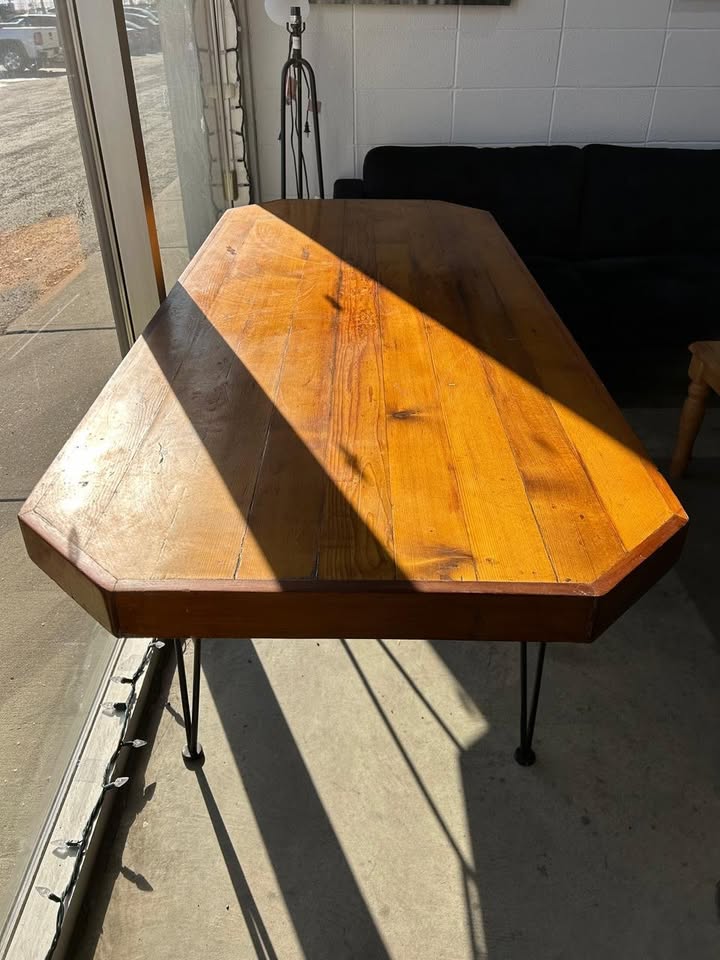 Vintage Table - Metal and wood