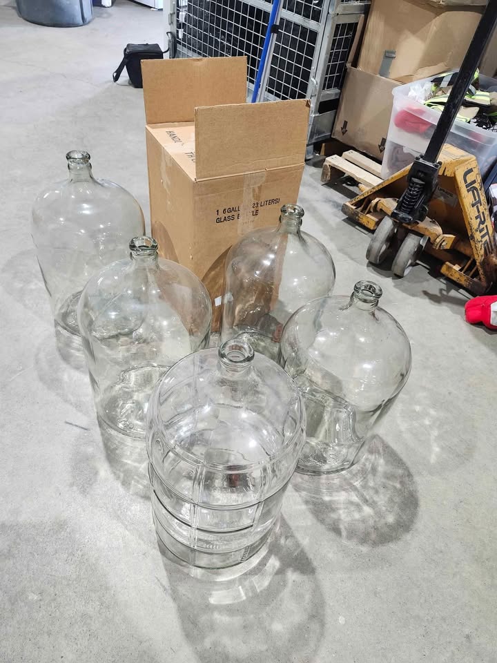 Various Glass Carboy Jugs - 6 Gallon +