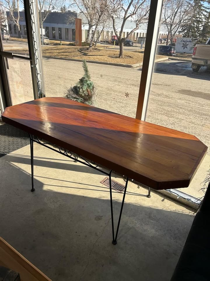 Vintage Table - Metal and wood