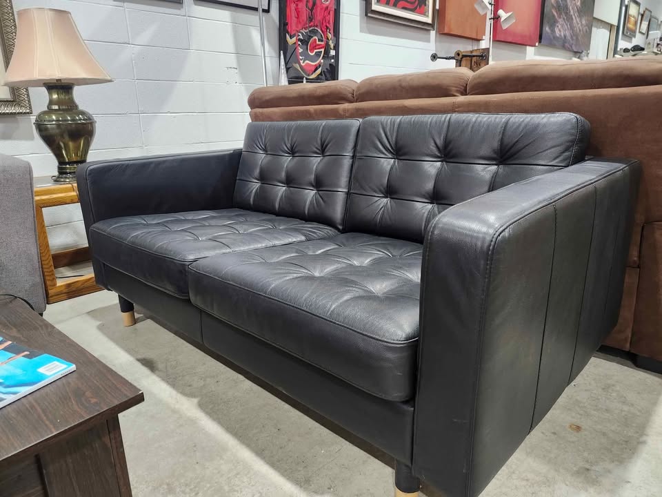 Ikea MORABO Leather Loveseat