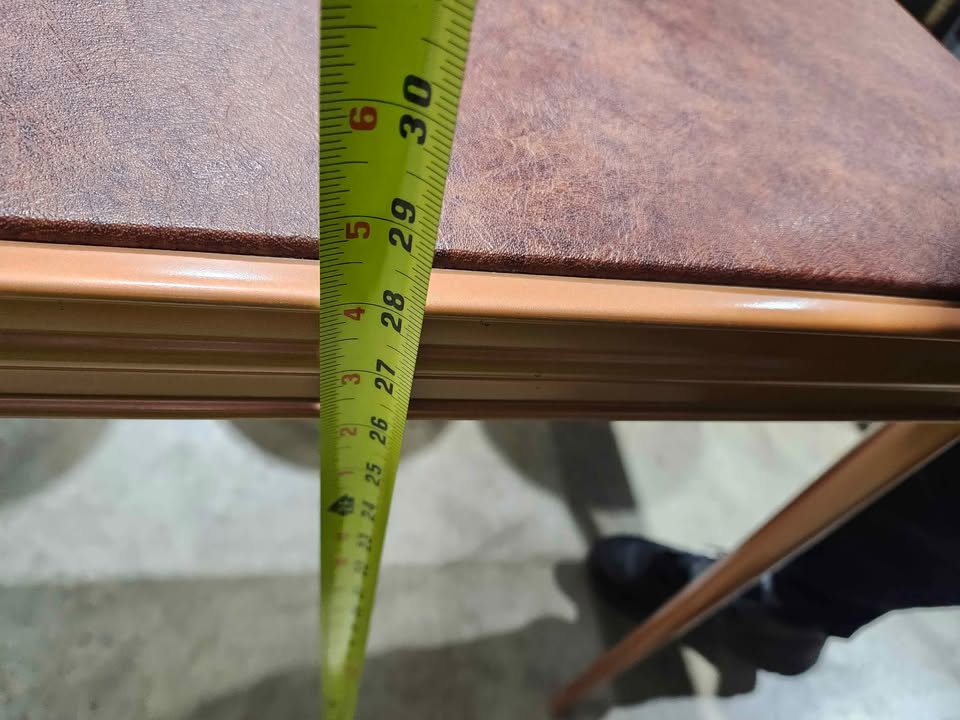 Vintage Folding Steel/Cushioned Card Table