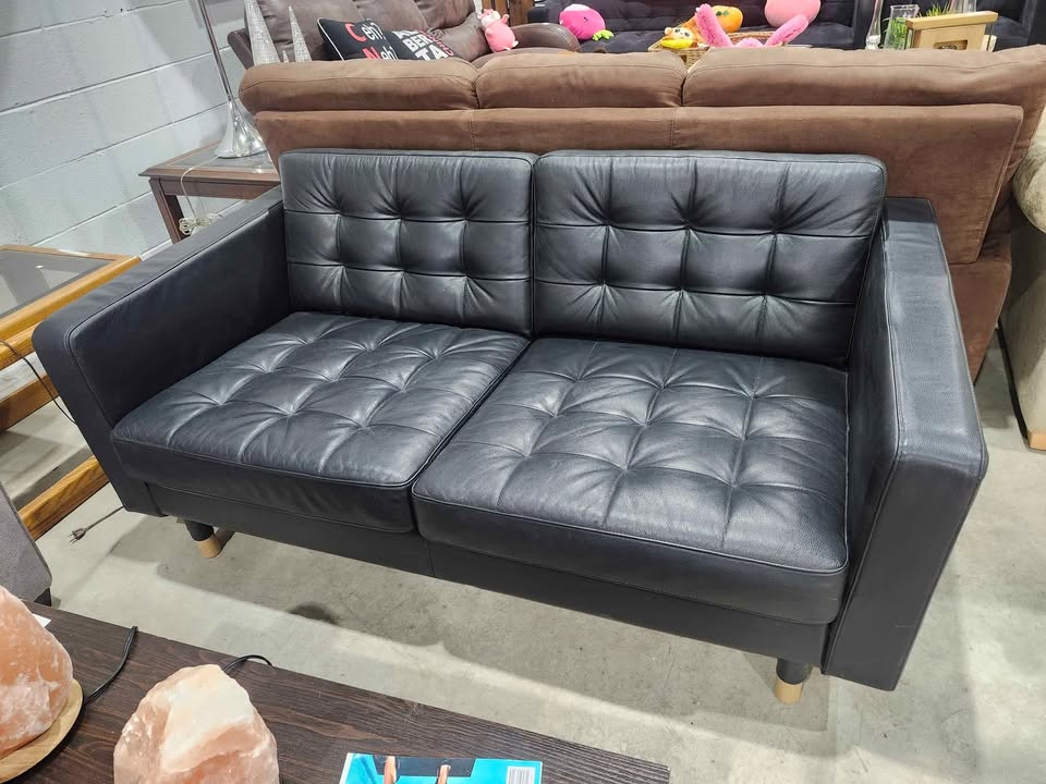 Ikea MORABO Leather Loveseat