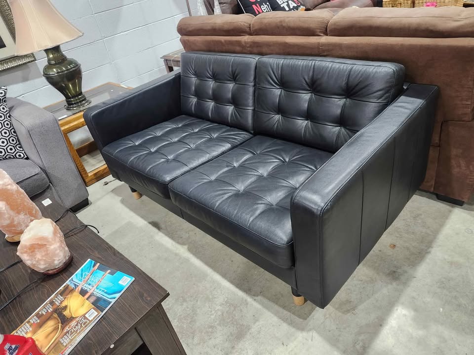 Ikea MORABO Leather Loveseat
