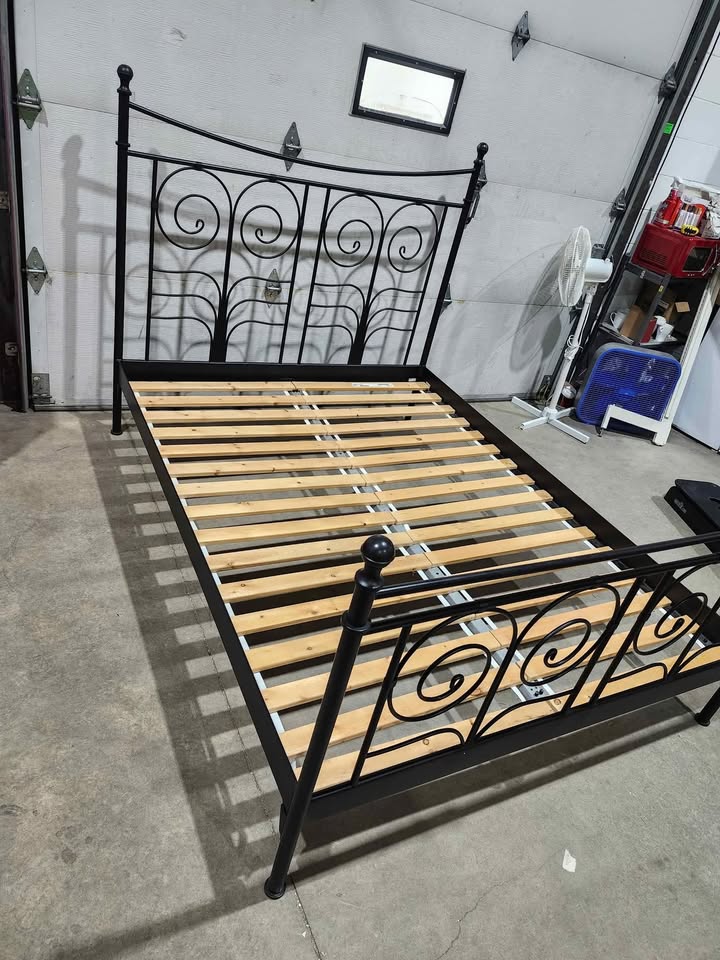 Ikea NORESUND Metal Bed Frame with Slats