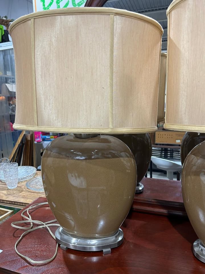 Brown(ish) Table Lamps - 2 Available