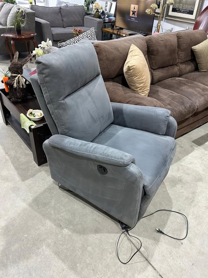 ABILDSKOV Fabric Power Recliner Armchair