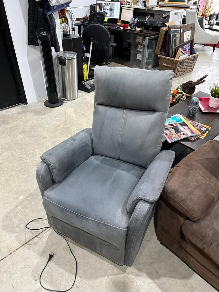 ABILDSKOV Fabric Power Recliner Armchair