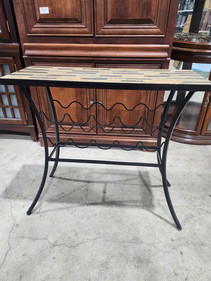 Pier 1 Imports Tile Top Wine Rack/Table