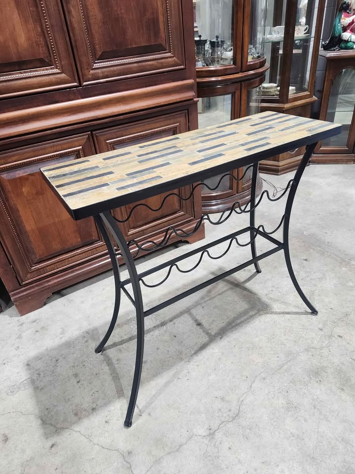 Pier 1 Imports Tile Top Wine Rack/Table