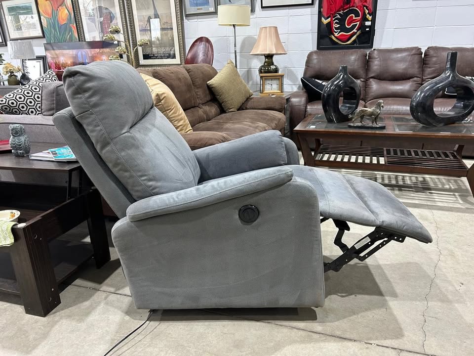 ABILDSKOV Fabric Power Recliner Armchair