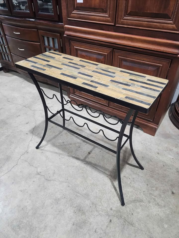 Pier 1 Imports Tile Top Wine Rack/Table
