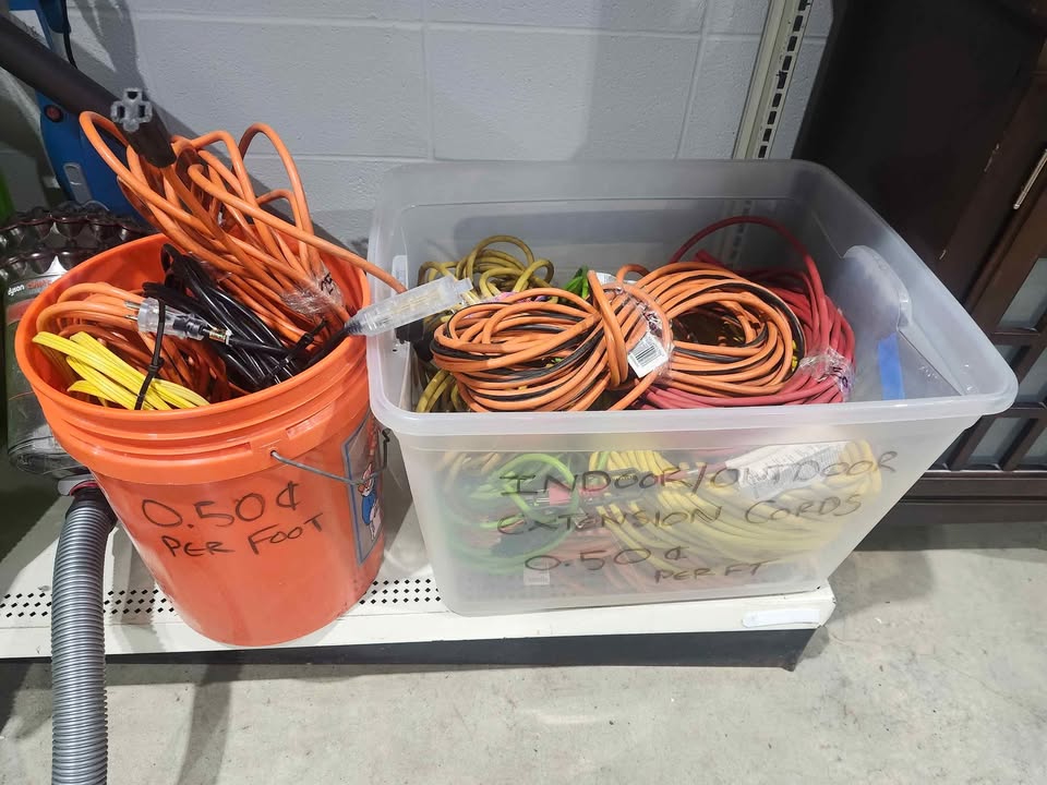 Various Heavy Duty Extension Cords / 50 Cents per foot