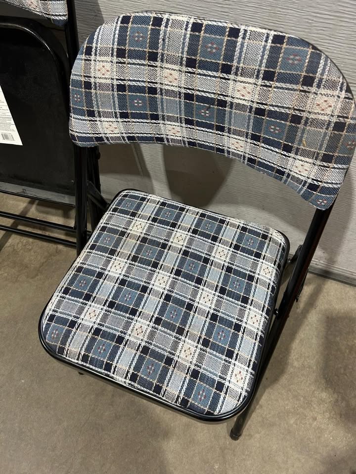 Upholstered Folding Chair - 2 Available