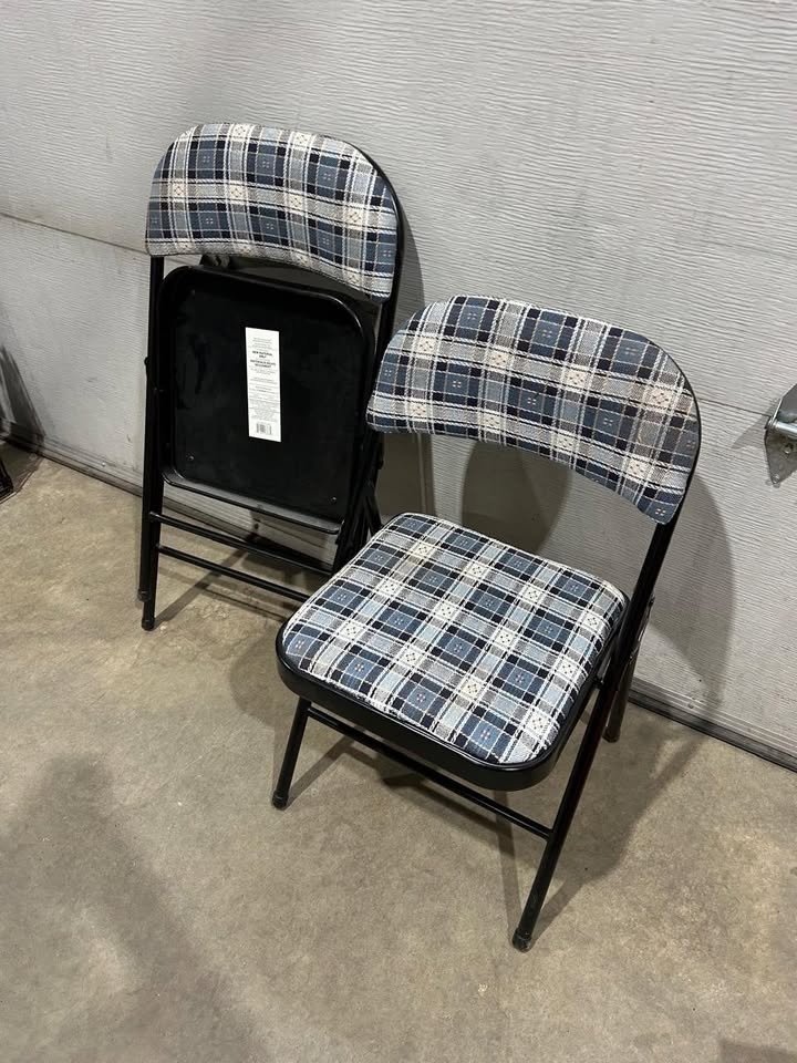 Upholstered Folding Chair - 2 Available