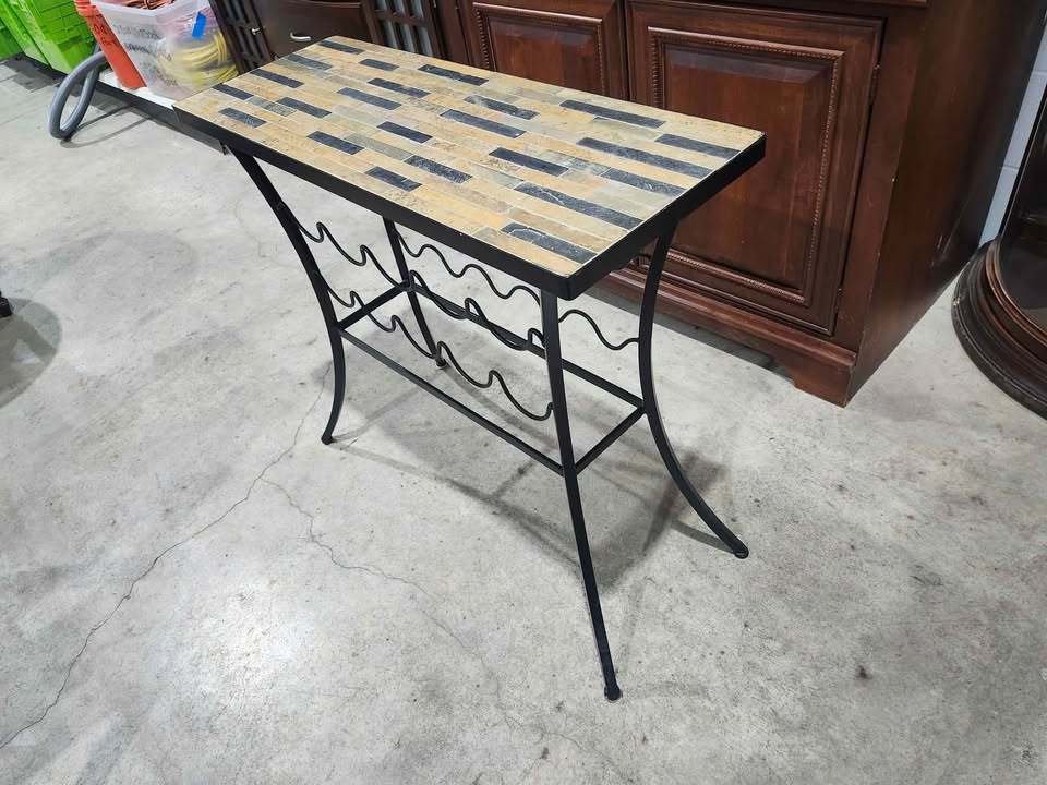 Pier 1 Imports Tile Top Wine Rack/Table