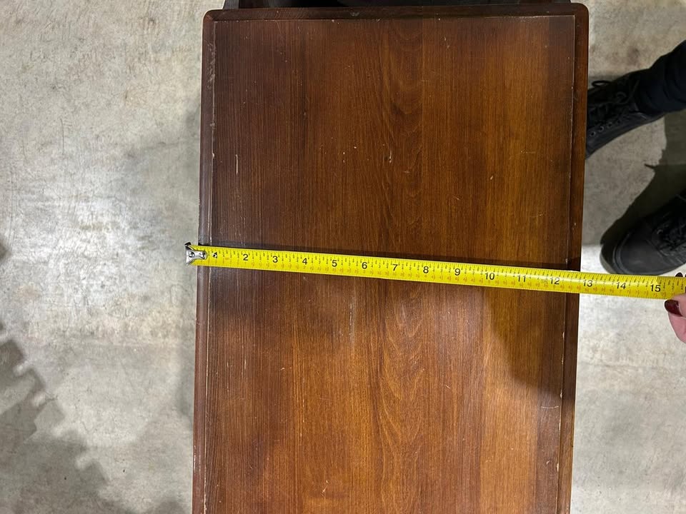 Vintage Wood Magazine/Books Table