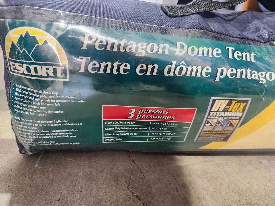 Escort Pentagon 3-Person Dome Tent